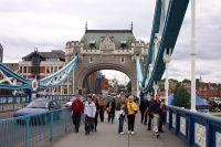 Alla and Mom on Tower Bridge